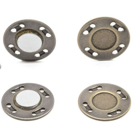 69017/set Кнопка магнитная пришивная 20мм металл, латунь BIG (10013160/050623/3253829, ГРЕЦИЯ)