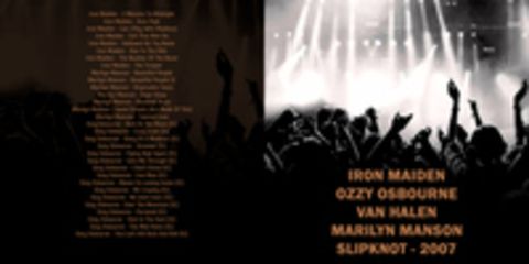 Iron Maiden,Ozzy Osbourne,Van Halen,Marilyn Manson,Slipknot - 2007