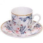 Кофейный набор 12 предметов «Paradise» (6кружек 90мл+6блюдец), белый