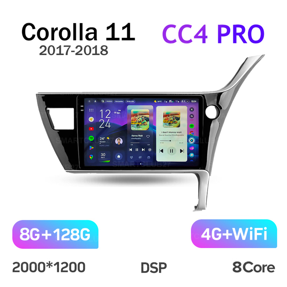 Teyes CC4 Pro 10,2" для Toyota Corolla 11 2017-2018