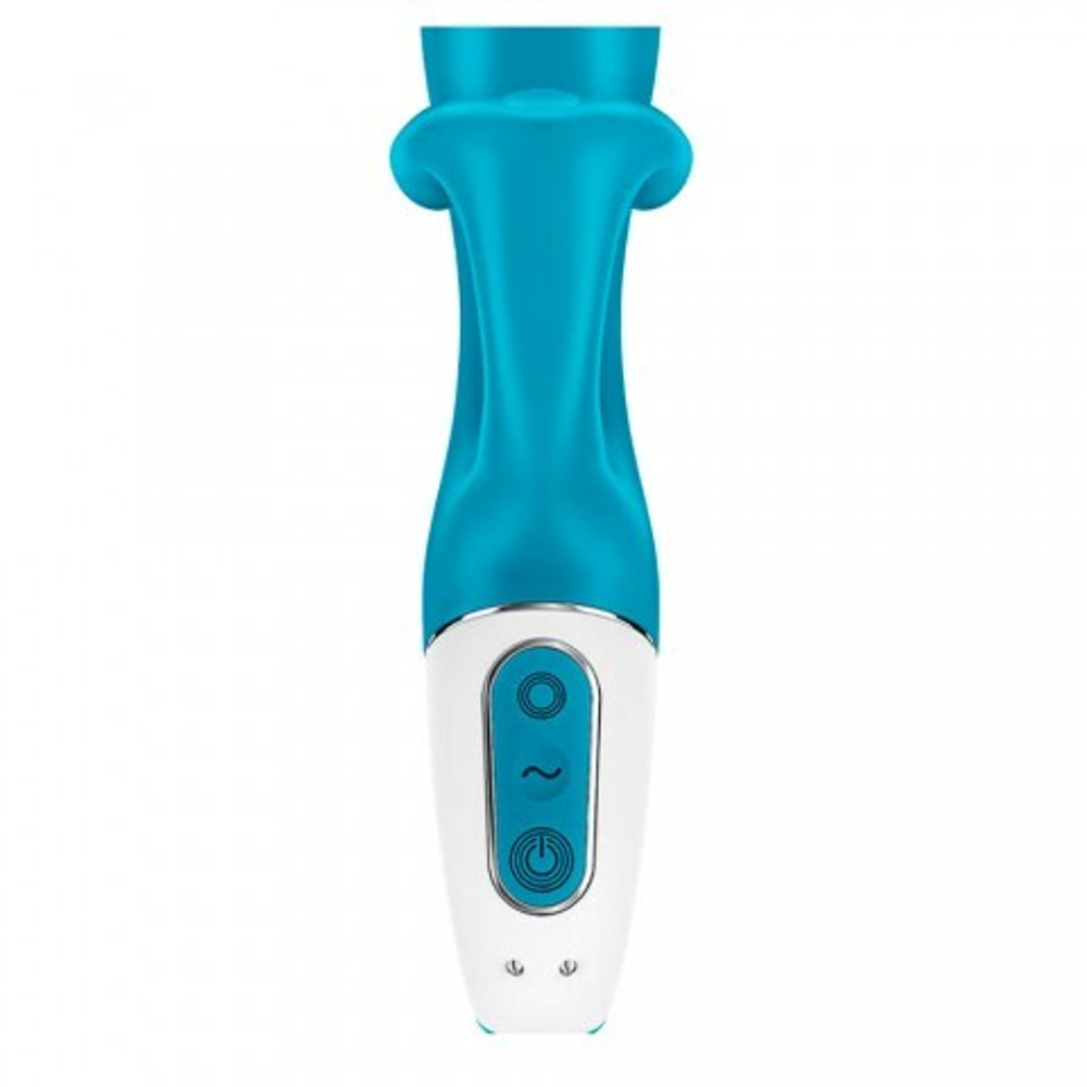 Вибратор-кролик Embrace me berry Satisfyer, бирюзовый