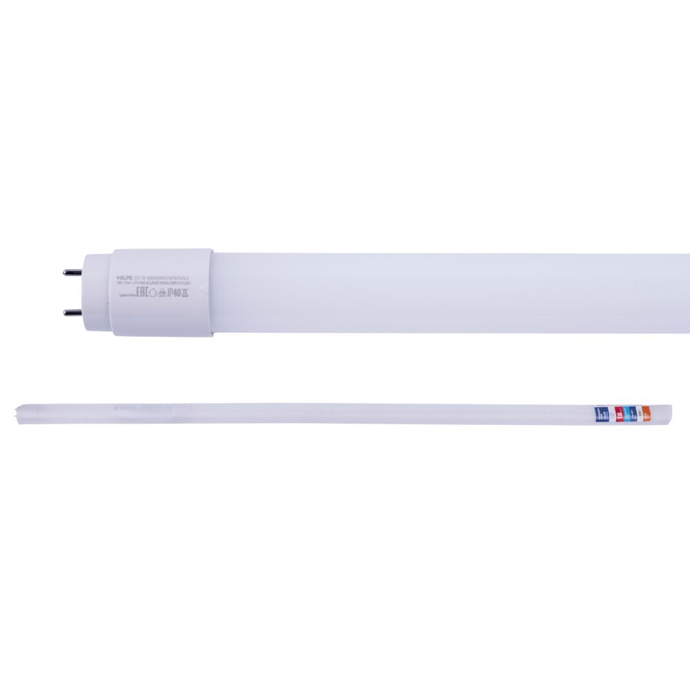LED-T8-18W-6500K-G13-FR-FIX-SLS Лампа светодиодная. Форма T8. матовая. Дневной свет 6500K. ТМ Volpe