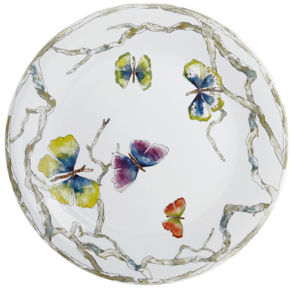 Тарелка обеденная 28см Michael Aram Бабочки Гинкго