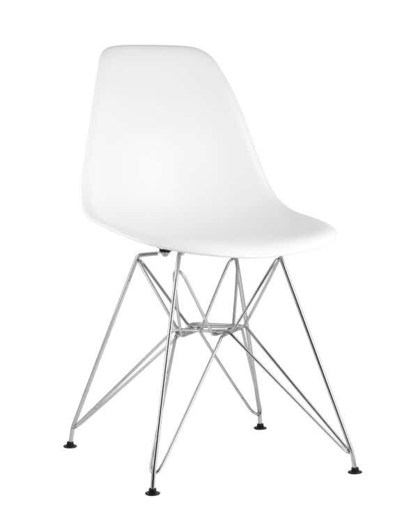 Стул Tuscany в стиле Eames белый/хром