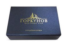 Шкатулка с двумя видами чёрной икры "ГОРКУНОВ", 2*50г