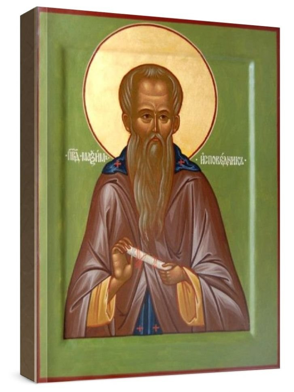 Максим Исповедник (рукописная икона)
