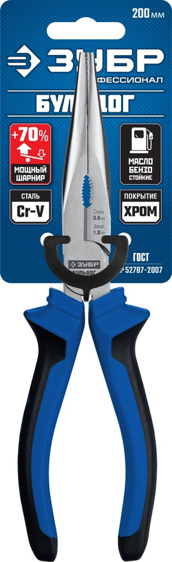ЗУБР 200 мм, тонкогубцы, Профессионал (2201-3-20)