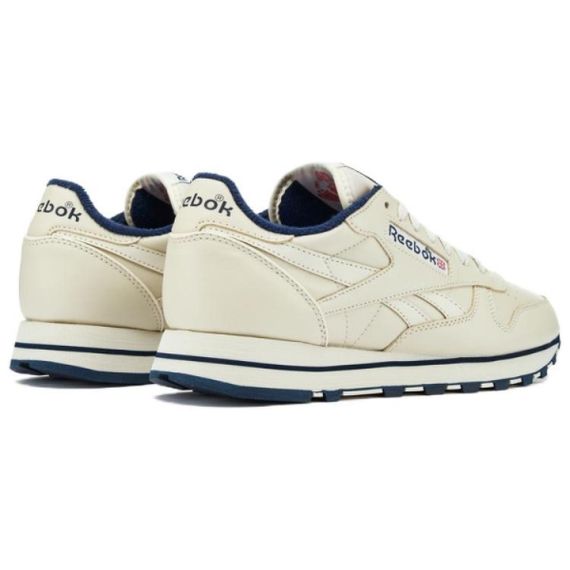 Reebok Classic Leather Беговые кроссовки Низкие Топ Экрю Унисекс