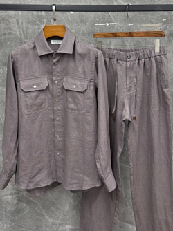 Льняной костюм Brunello Cucinelli