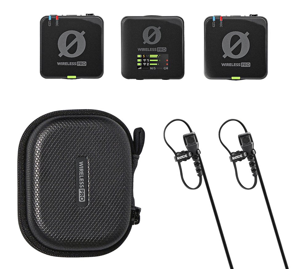Беспроводная система RODE Wireless PRO, TX+TX+RX, 32 бита, 3.5 мм + USB-C + Lightning