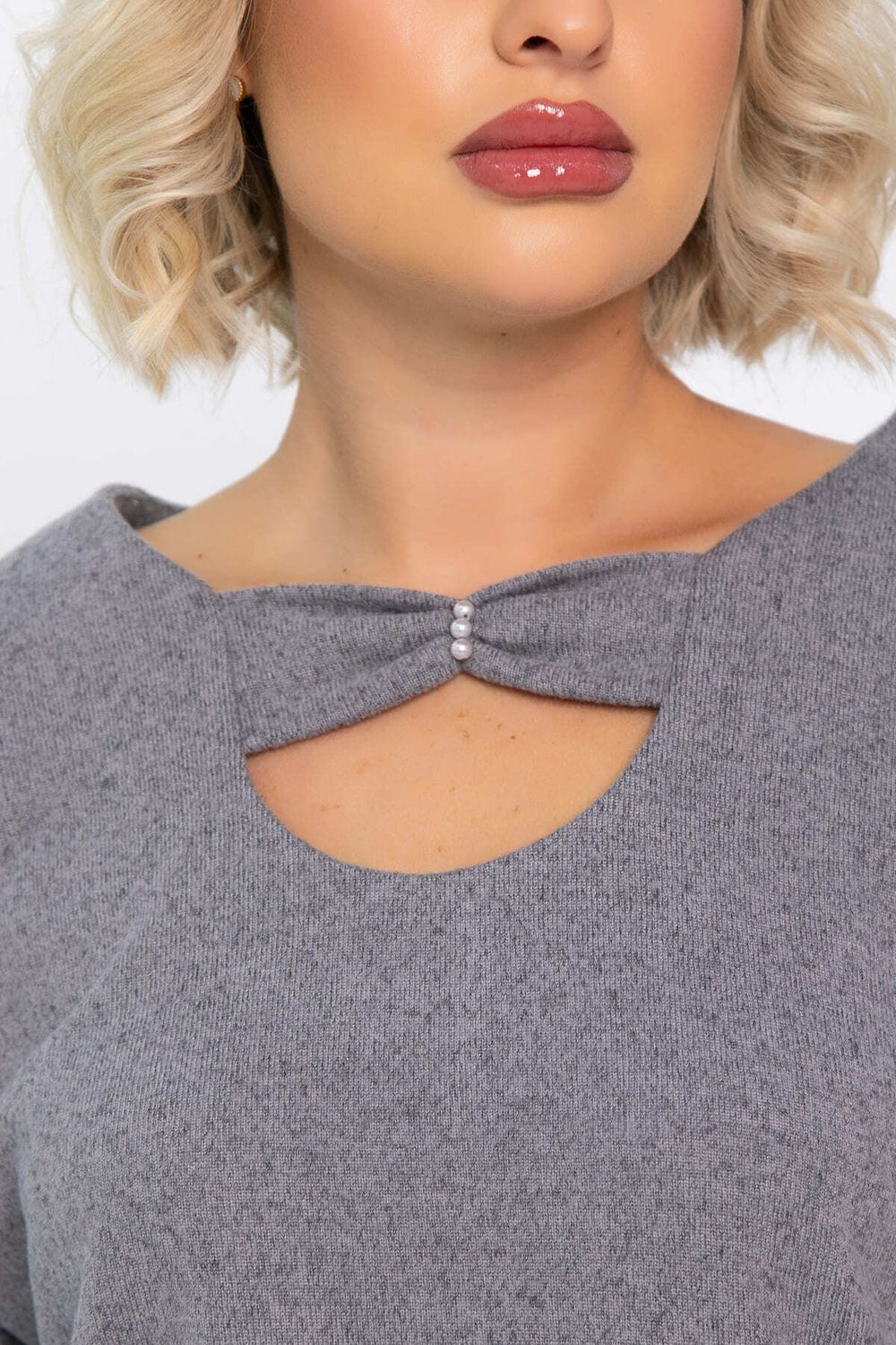 Джемпер трикотажный Сайрис (светло-серый) Б14790-50М LT Collection