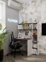 Стол письменный, стол компьютерный, белый,120х60