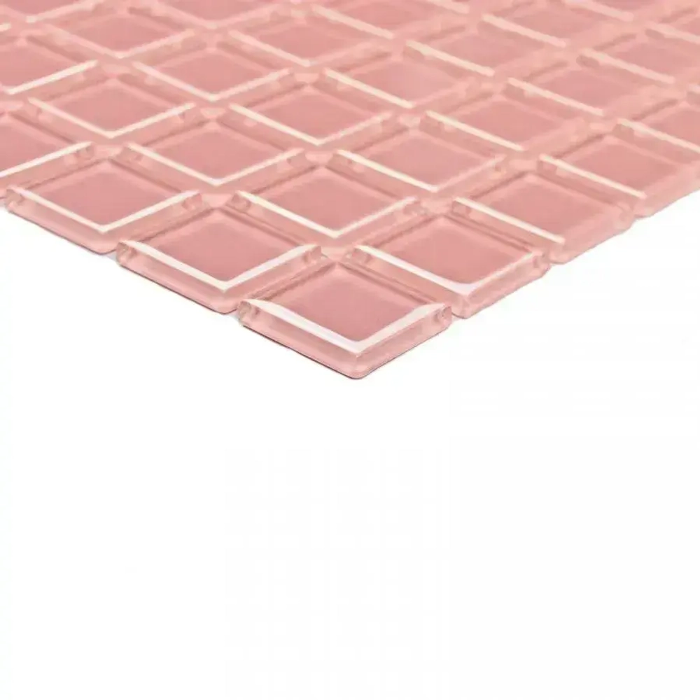 Мозаика стеклянная Pink glass (25х25) 300х300х4 мм (шт)