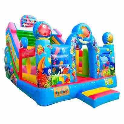 Коммерческий надувной батут-горка «Приключения рыбки 2» 7*4*5.5 м