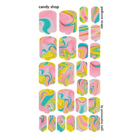 ПЛЕНКИ NAIL WRAPS CANDY SHOP