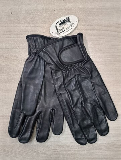 DOMINGO Перчатки кожаные для всадников, черные, размер XL
