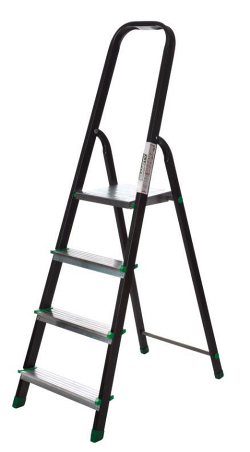 Стремянка   9-ти ступ. шир ступени 8,0см  (186 до раб.площ.) сталеалюминиевая Combi  / Smarty