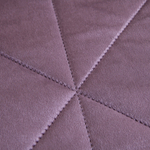 Велюровое покрывало в клетку и две наволочки OVL042