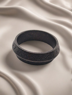 Кольцо с рунами. Сталь