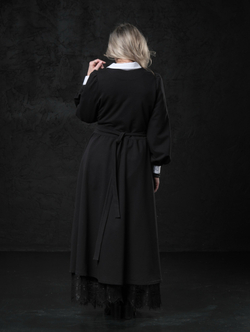 Платье на запах / черный