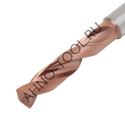 Сверло 10.2мм  твердосплавное 3D без подвода СОЖ. SP-X800031020 VHM AHNO по стали, чугуну, нерж. и ж