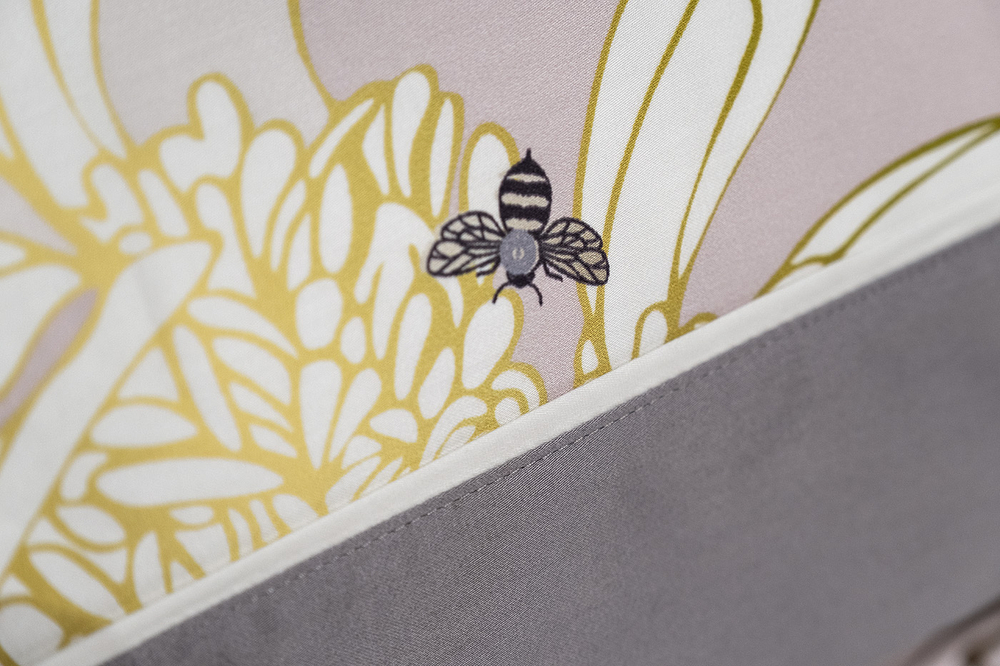 Комплект наволочек 2шт 50х70 Garda Decor Пионы серый