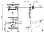 Инсталляция WeltWasser WW Amberg 506 ST 10000005989 для унитаза без клавиши смыва