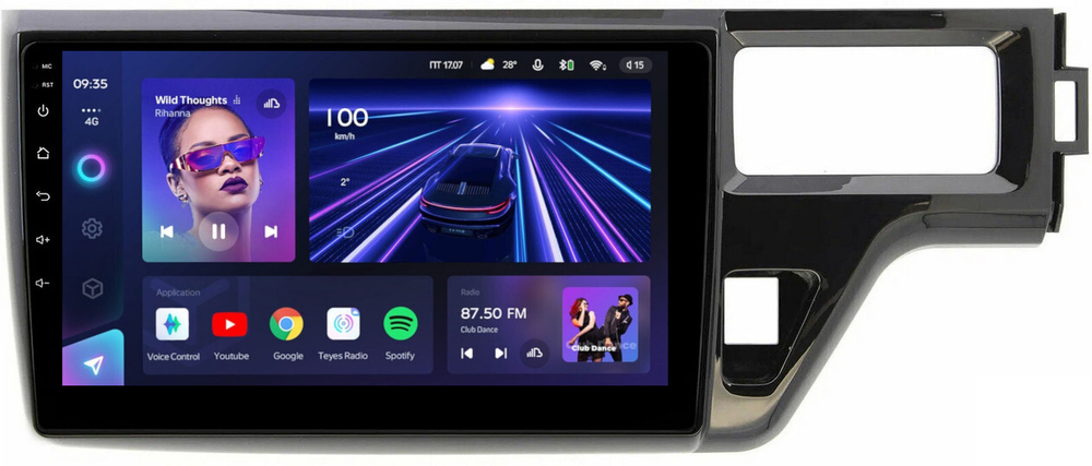 Магнитола для Honda Stepwgn 5 2015-2021 - Teyes CC3 Android 10, ТОП процессор, 4/32 Гб, CarPlay, SIM-слот