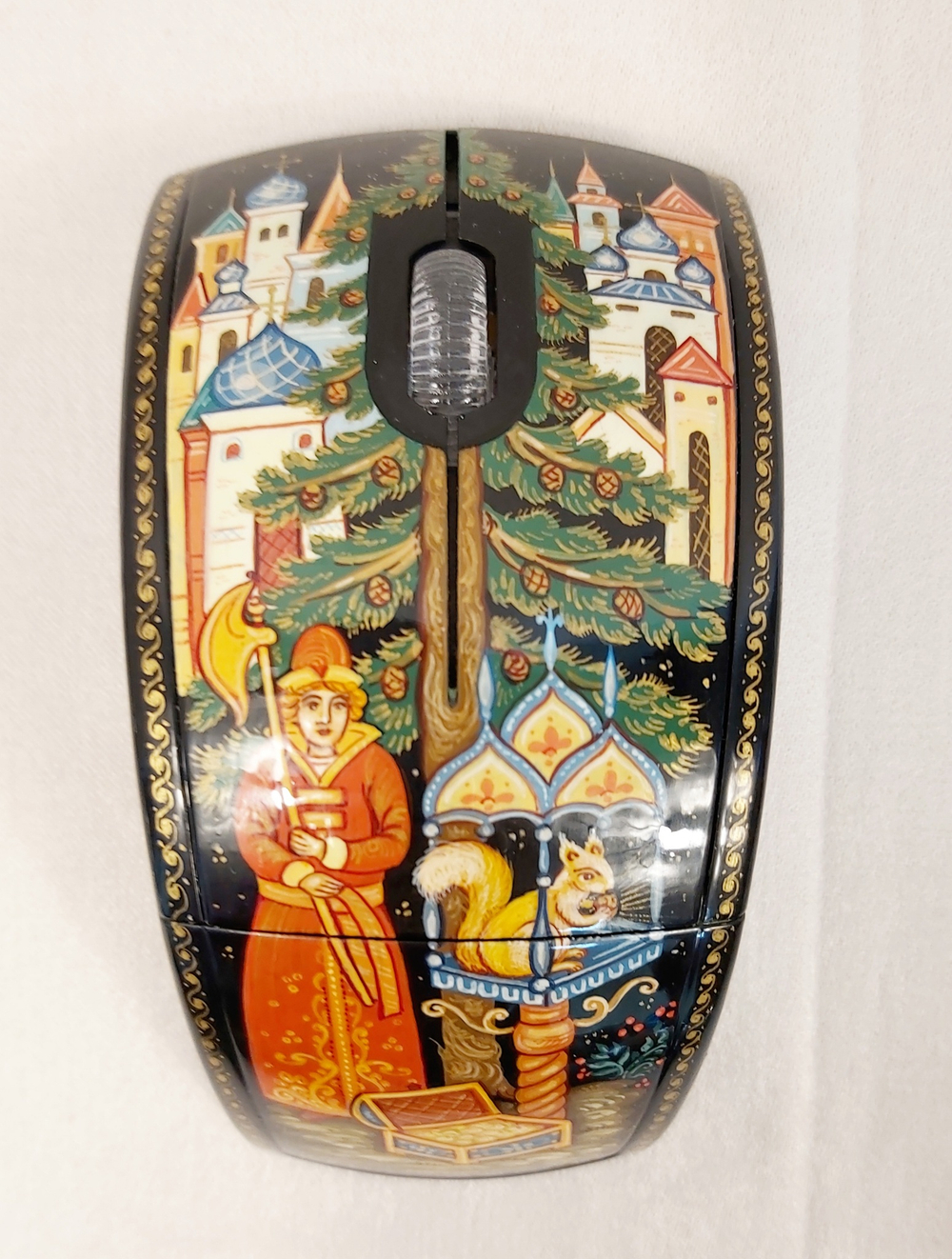 Мышь беспроводная, складная "Сказка о царе Салтане" N4