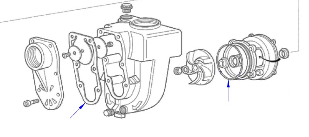 Ремкомплект насоса E300 (комплект прокладок)