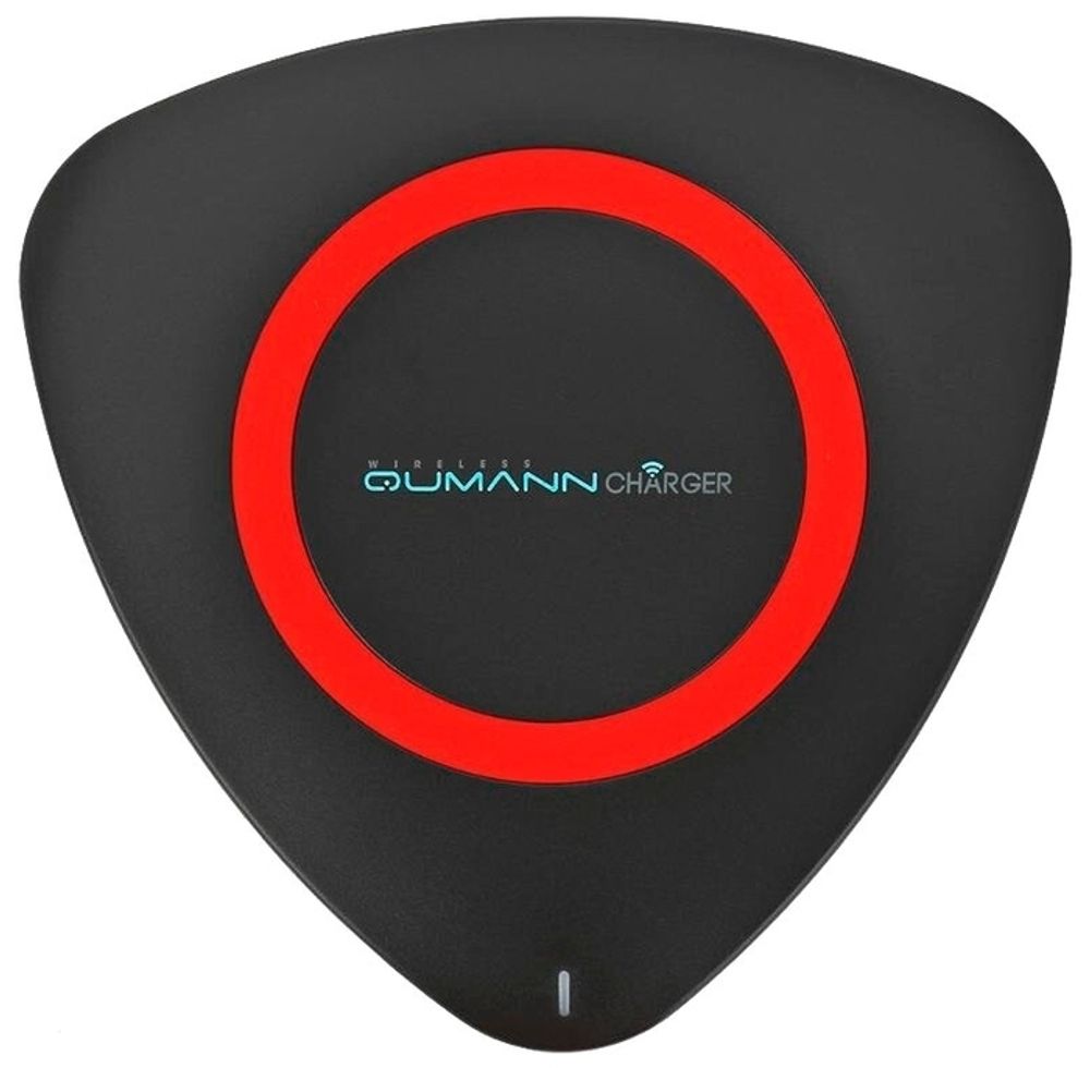 Qumann QWC-01 Wireless Delta Qi Charger Black/Red ring 50511 Беспроводное зарядное устройство