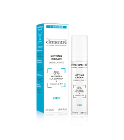 Лифтинг крем - 8% PEPTIDES&H.A. LIFTING CREAM 50 ml от Elementrè Dermo Cosmetics, Швейцария, интенсивное увлажнение и лифтинг-эффект, поддержка выработки коллагена, повышение упругости и эластичности кожи