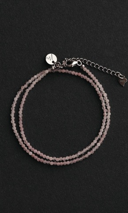 Чокер "Memo about Love&Luck" из розового кварца 33-38 см