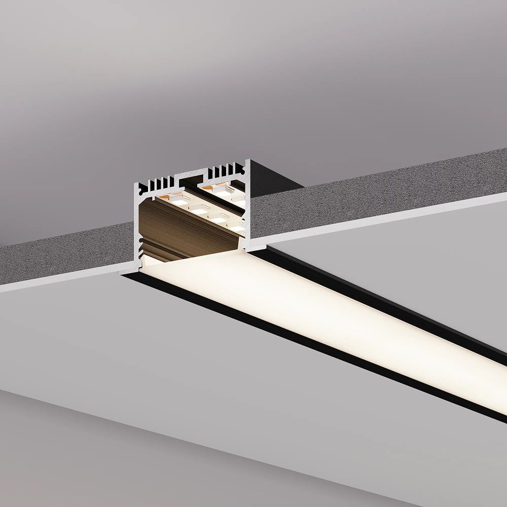 Профиль SL-LINIA62-F-2000 BLACK (BY) (Arlight, Алюминий) 062590