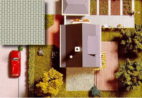 Декоративные панели: композитная брусчатка, 2 шт., 210 х 148 мм