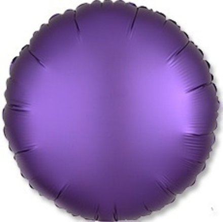 Шар "Фиолетовый круг сатин" 46 см