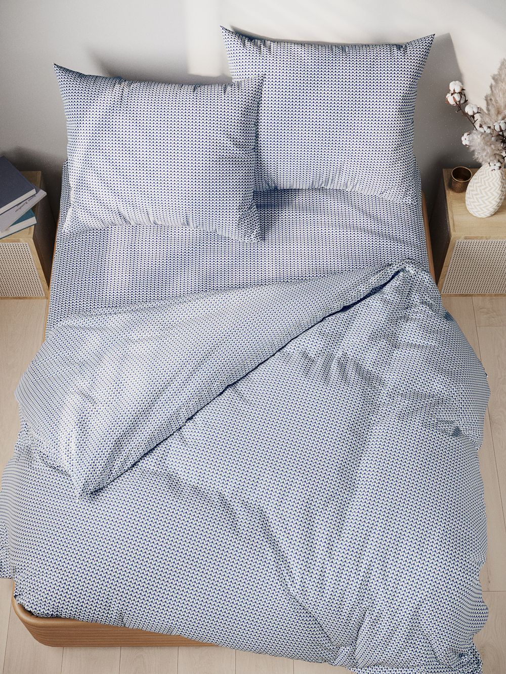 Простынь перкаль Сказка "Вязание" 150x215 см