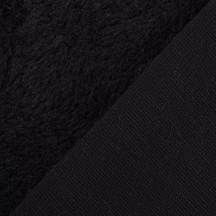 "Gamma" Плюш трикотажный цв.черный, 50 x 50 см, 50% хлопок, 50% полиэстер