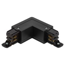 Коннектор питания ЭРА STR-30-B-CN-LI для трехфазного шинопровода угловой черный | Трехфазный шинопровод и аксессуары