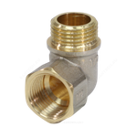 Угольник латунь никель реборда Ду 50 (2") ВР/НР 9006 ГОСТ 32585-2013 Aquasfera 9006-06