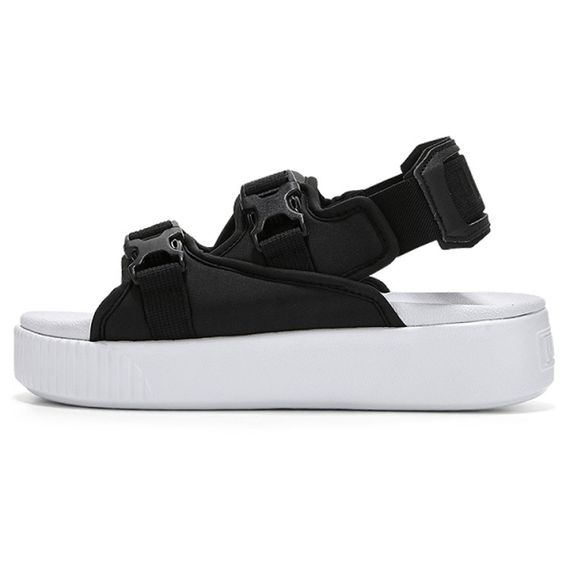 Puma Platform Slide YLM 'Black White'