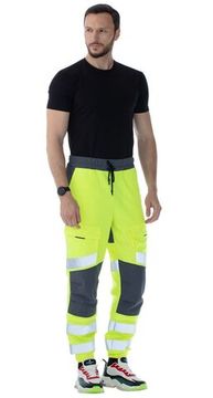 Брюки сигнальные "Блазар" (лимон/т.серый)