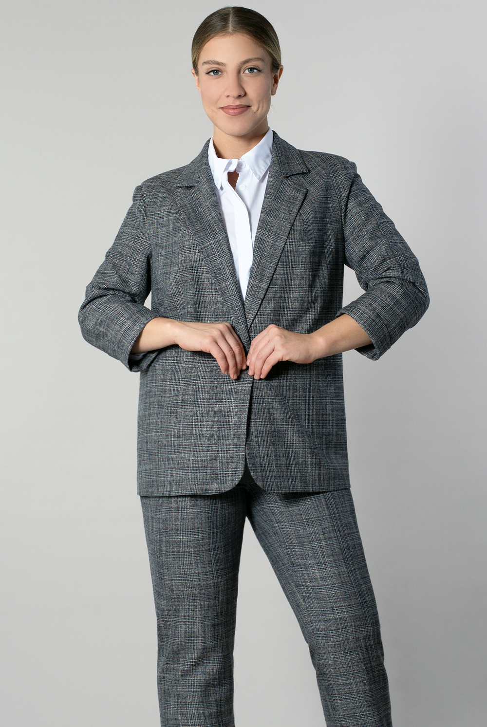 Жакет женский 3881зпб, клетка #406Кле043881зпб