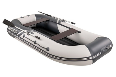 YACHTMAN-280 МНД НАДУВНОЕ ДНО (Яхтман) белый-серый (лодка ПВХ с усилением)