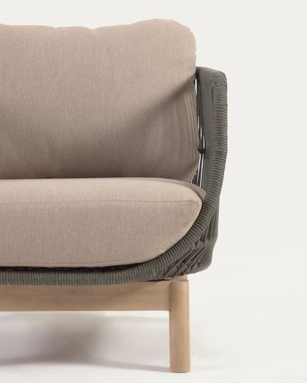 3-местный диван Catalina из зеленой веревки Испания