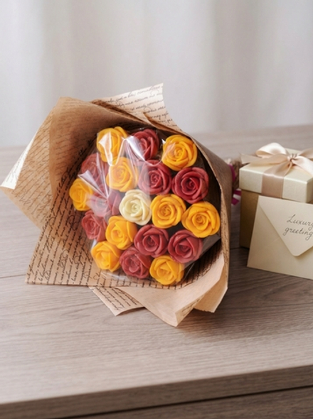 Букет из шоколада "Мини-розы" 19 штук