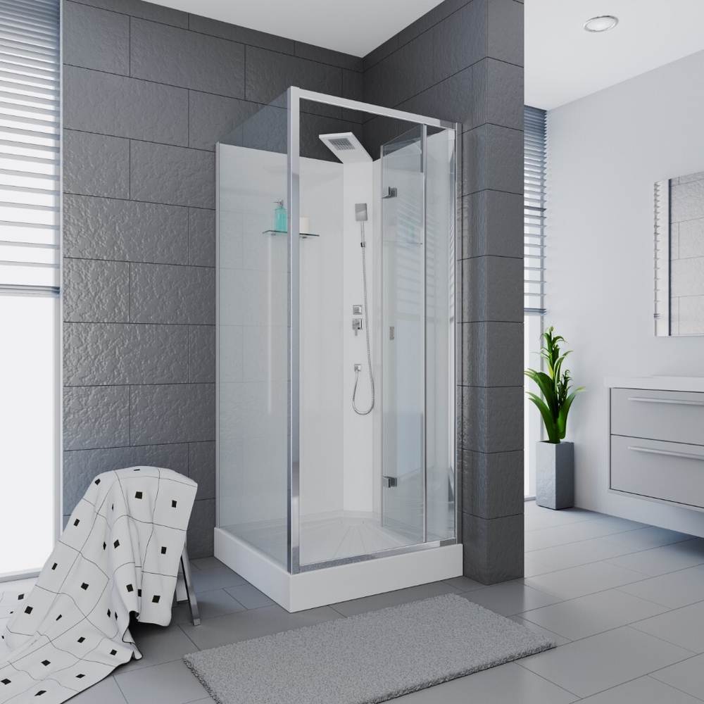 Кабина BELLA901T душевая без крыши Ceruttispa (90x90x215-225)
