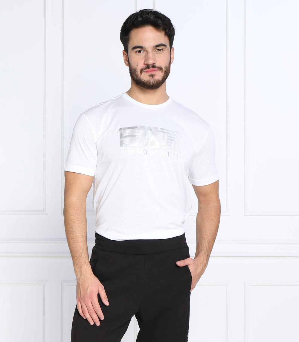 футболка EA7 - белый(6LPT09 PJ02Z)