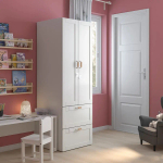 Шкаф - PLATSA/ SMÅSTAD / SMАSTAD  IKEA/ ПЛАТСА/СМОСТАД  ИКЕА, 60x57x181 см, белый