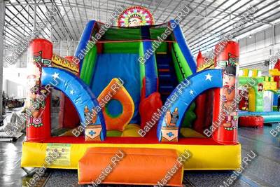Надувная горка "Индиана" 7*5*6 м